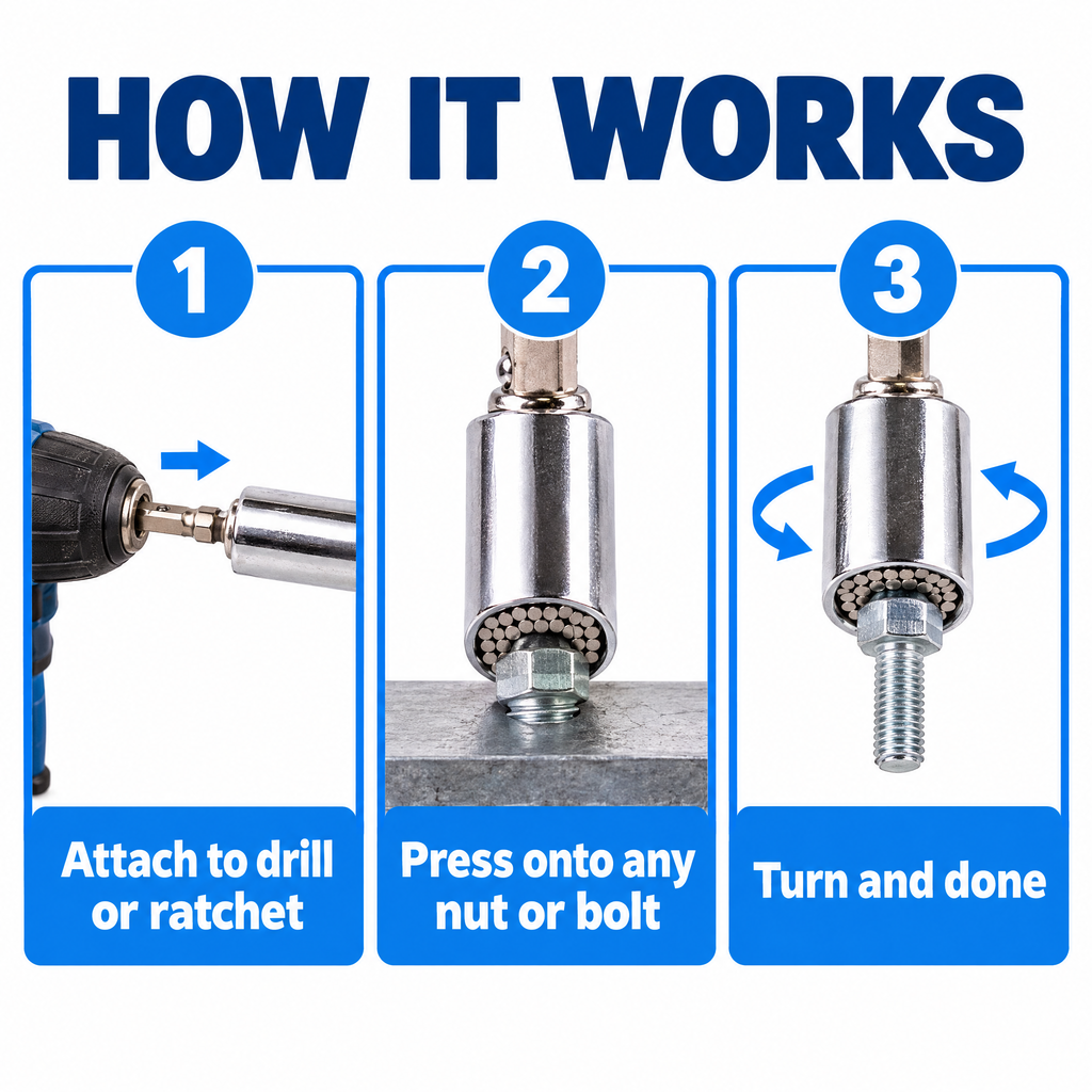 How the universal socket works in 3 steps
